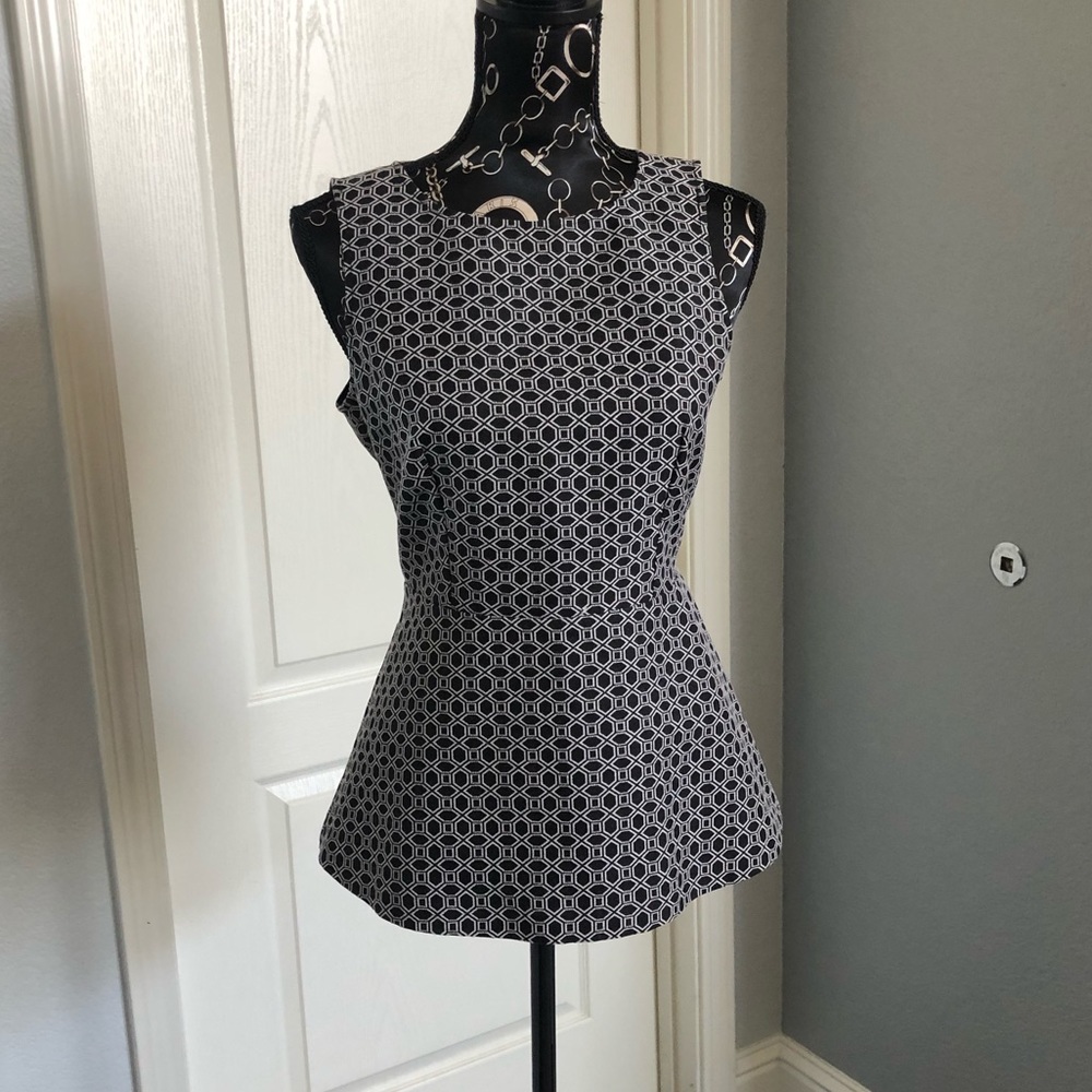 Banana Republic navy peplum top Size 6